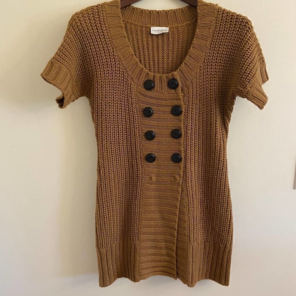 Soft Surroundings Caramel City Sweater Tunic Wool Blend Small